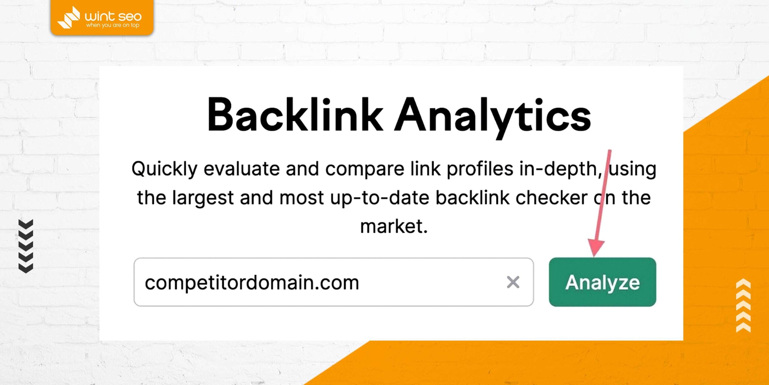 کار با ابزار سئو Backlink Analytics 
