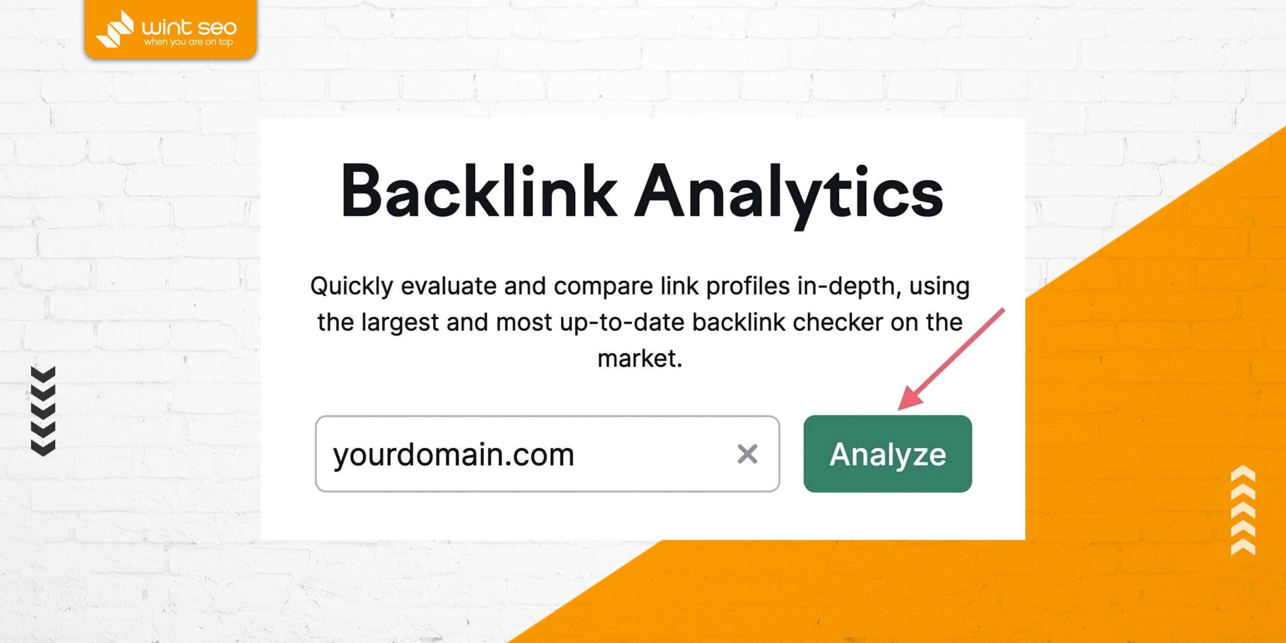کار با Backlink Analytics