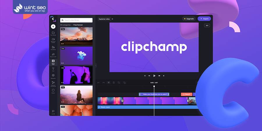 نرم افزار ویراش ویدئوی Clipchamp