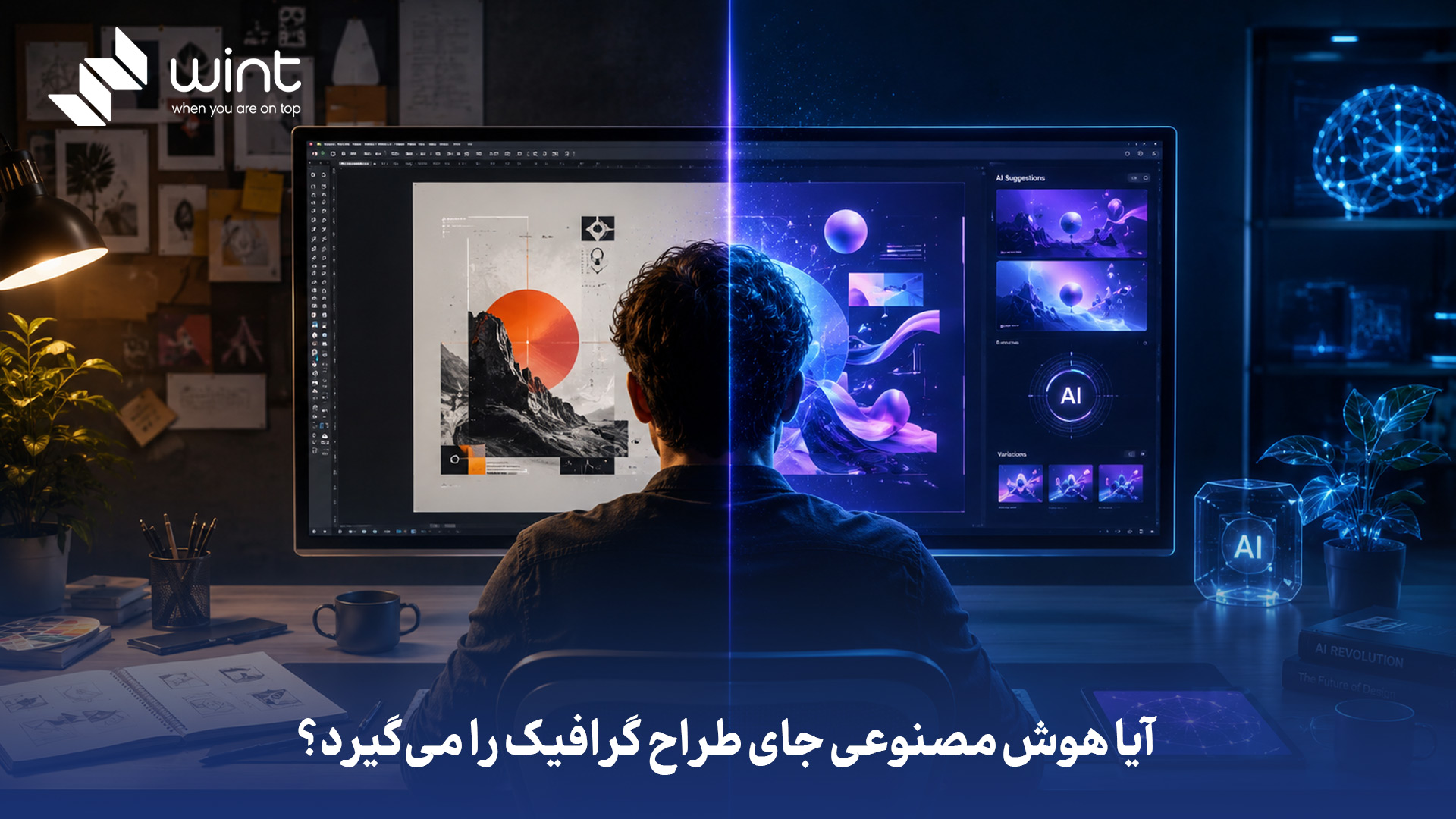 هوش مصنوعی بهعنوان یک ابزار قدرتمند، سرعت و بهره وری را در تولید طرحهای اولیه و ایدهپردازی به شدت افزایش داده، اما هنوز فاقد درک عمیق از هویت برند و خلاقیت انسانی است. طراحان گرافیک به جای حذف شدن، به سمت نقشهای استراتژیکتر کوچ میکنند تا با نظارت بر خروجیهای AI، آثاری هدفمند و دارای روح هنری خلق کنند. در واقع، هوش مصنوعی جایگزین طراح نخواهد شد، بلکه جایگزین طراحانی میشود که استفاده از این فناوری را نادیده میگیرند. آیا هوش مصنوعی جای طراح گرافیک را میگیرد؟